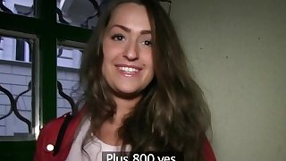 PublicAgent Brunette with big boobs fucked in a cellar
