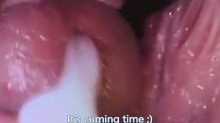 Cock Cums In Pussy (Internal View)