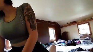 Petite big boob girlfriend getting pounded by boyfriend